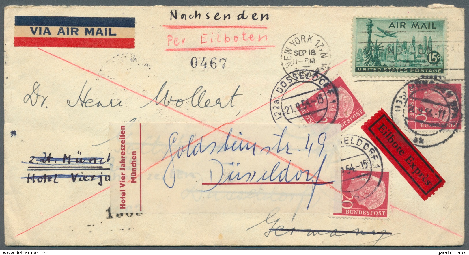 32726 Bundesrepublik Deutschland: 1950/1970 (ca.), vielseitiger Bestand von ca. 830 Briefen/Karten mit dek