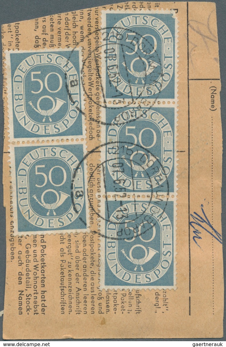 32743 Bundesrepublik Deutschland: 1952/1953, Posthorn-Serie, Gestempeltes Lot Von Spezialitäten: 10 Pfg. P - Andere & Zonder Classificatie