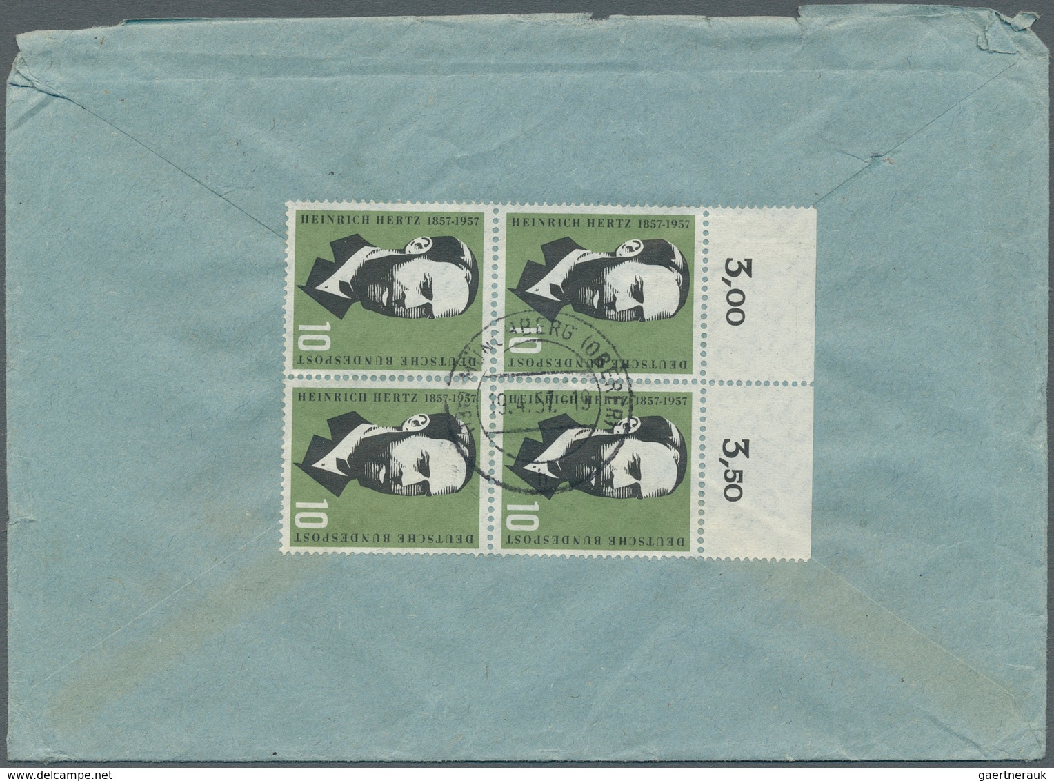 32745 Bundesrepublik Deutschland: 1953/1961, Partie von 61 Briefen/Karten mit Sondermarken-Einzel- und Meh