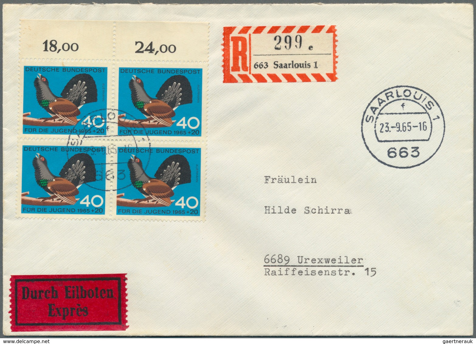 32768 Bundesrepublik Deutschland: 1961/1981, Posten von ca. 280 Briefen und Karten nur mit Sonder- /Zuschl