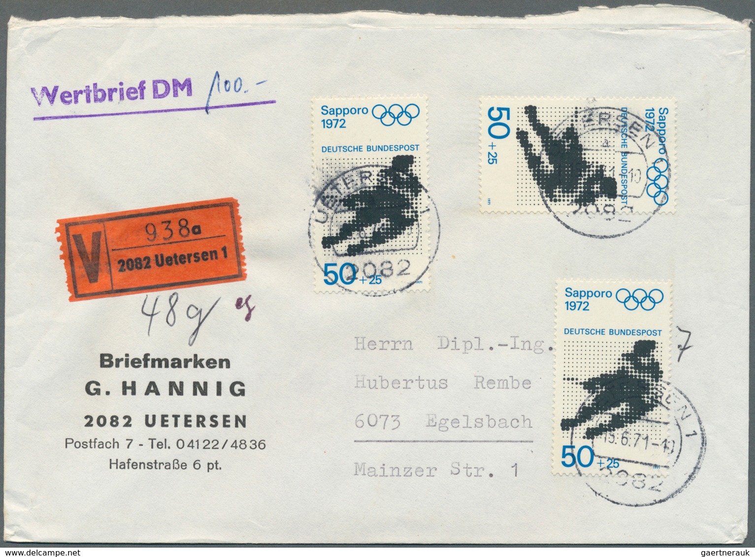 32768 Bundesrepublik Deutschland: 1961/1981, Posten von ca. 280 Briefen und Karten nur mit Sonder- /Zuschl