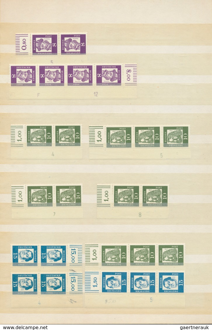32770 Bundesrepublik Deutschland: 1961/1965, Bedeutende Deutsche, Postfrische Sammlung Von 49 Verschiedene - Andere & Zonder Classificatie