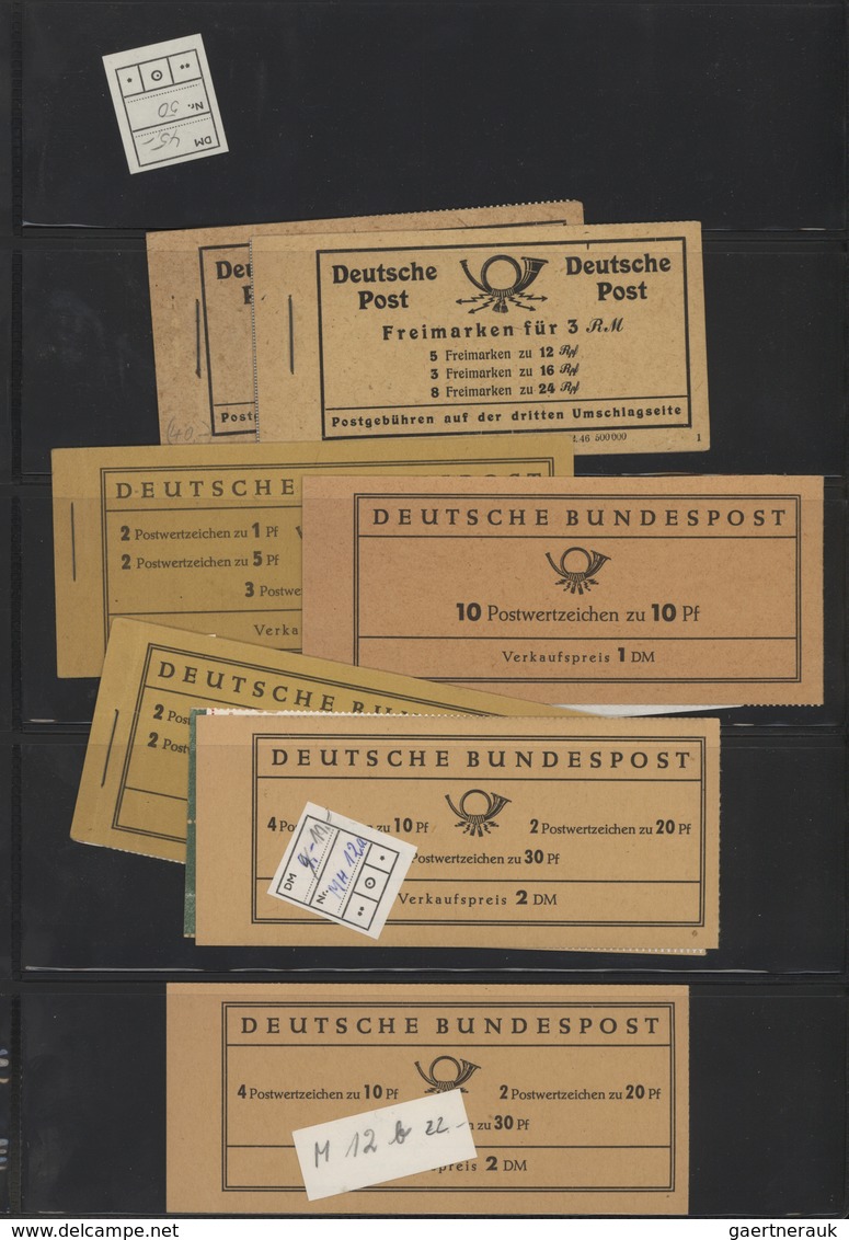 32808 Bundesrepublik - Markenheftchen: 1946/2000, Bund/Berlin, Umfangreiche Sammlung Von Ca. 430 Amtlichen - Andere & Zonder Classificatie