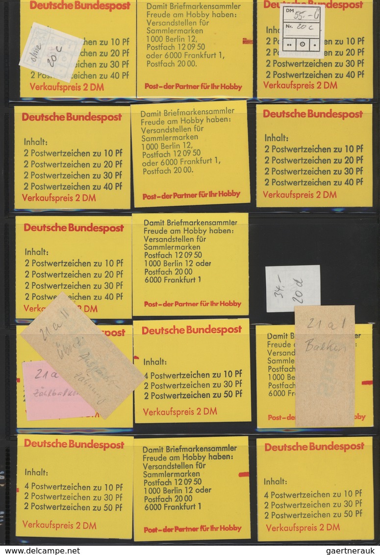 32808 Bundesrepublik - Markenheftchen: 1946/2000, Bund/Berlin, Umfangreiche Sammlung Von Ca. 430 Amtlichen - Andere & Zonder Classificatie