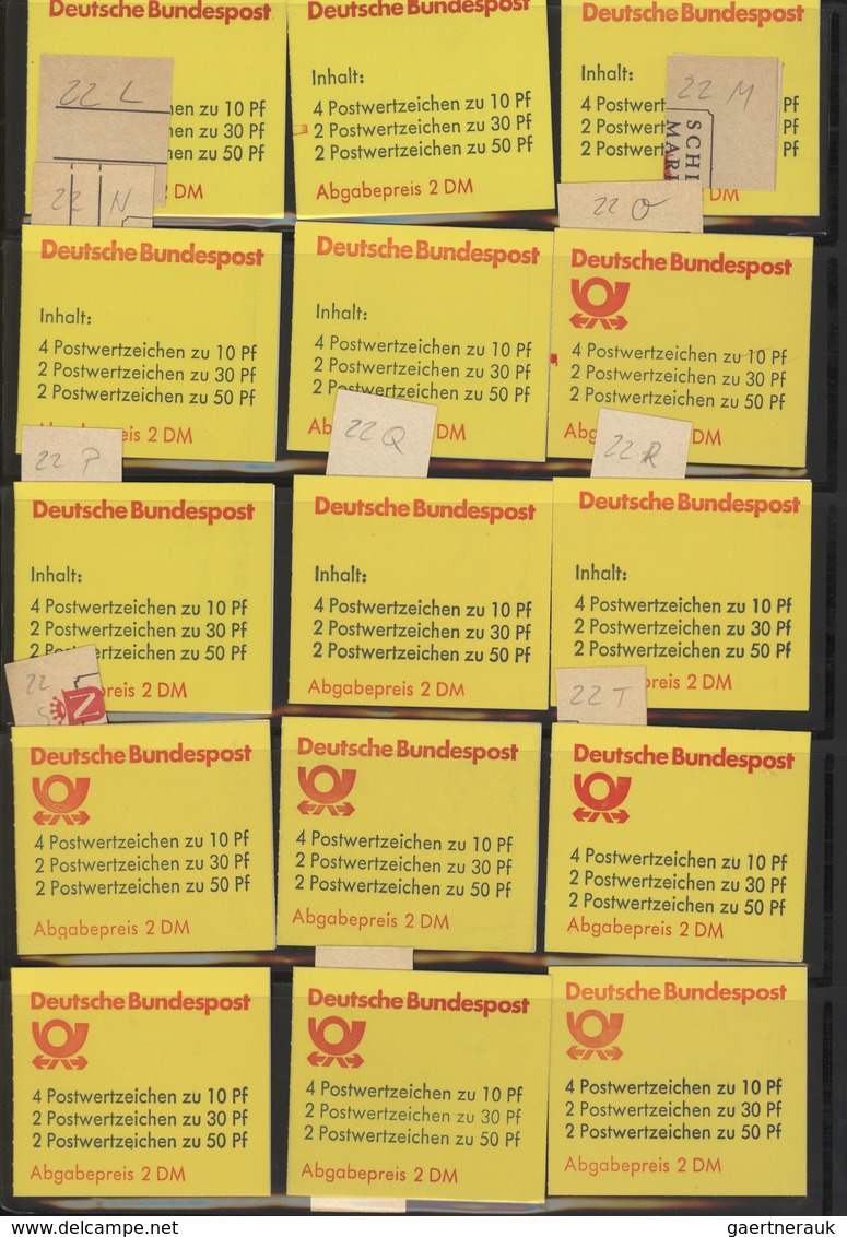 32808 Bundesrepublik - Markenheftchen: 1946/2000, Bund/Berlin, Umfangreiche Sammlung Von Ca. 430 Amtlichen - Andere & Zonder Classificatie