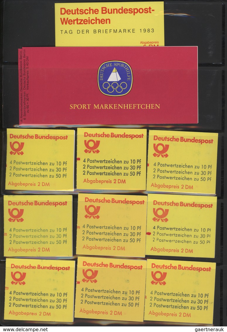 32808 Bundesrepublik - Markenheftchen: 1946/2000, Bund/Berlin, umfangreiche Sammlung von ca. 430 amtlichen