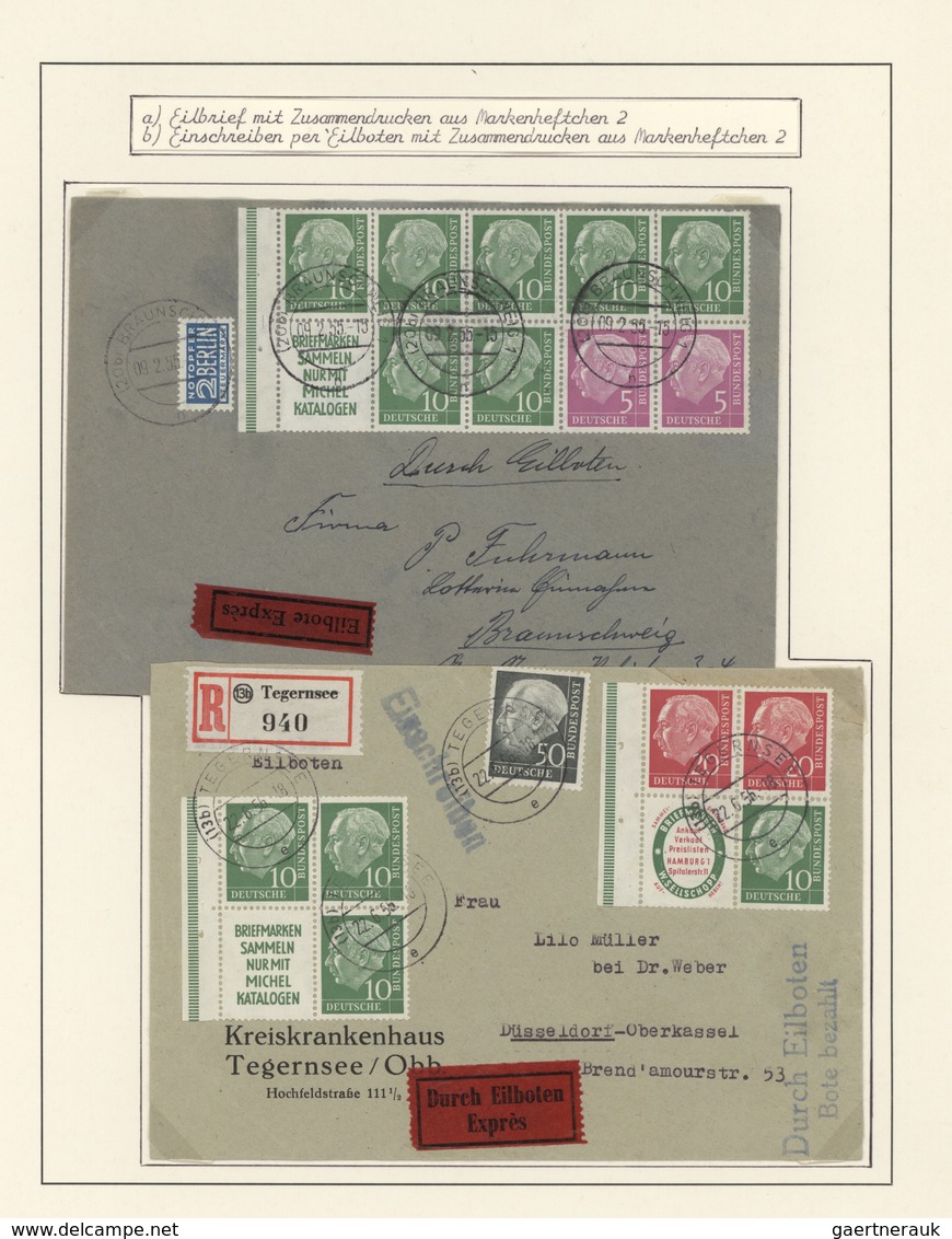 32824 Bundesrepublik - Zusammendrucke: 1951/1974, Umfassende Sammlung Der Zusammendruck-Kombinationen Post - Se-Tenant