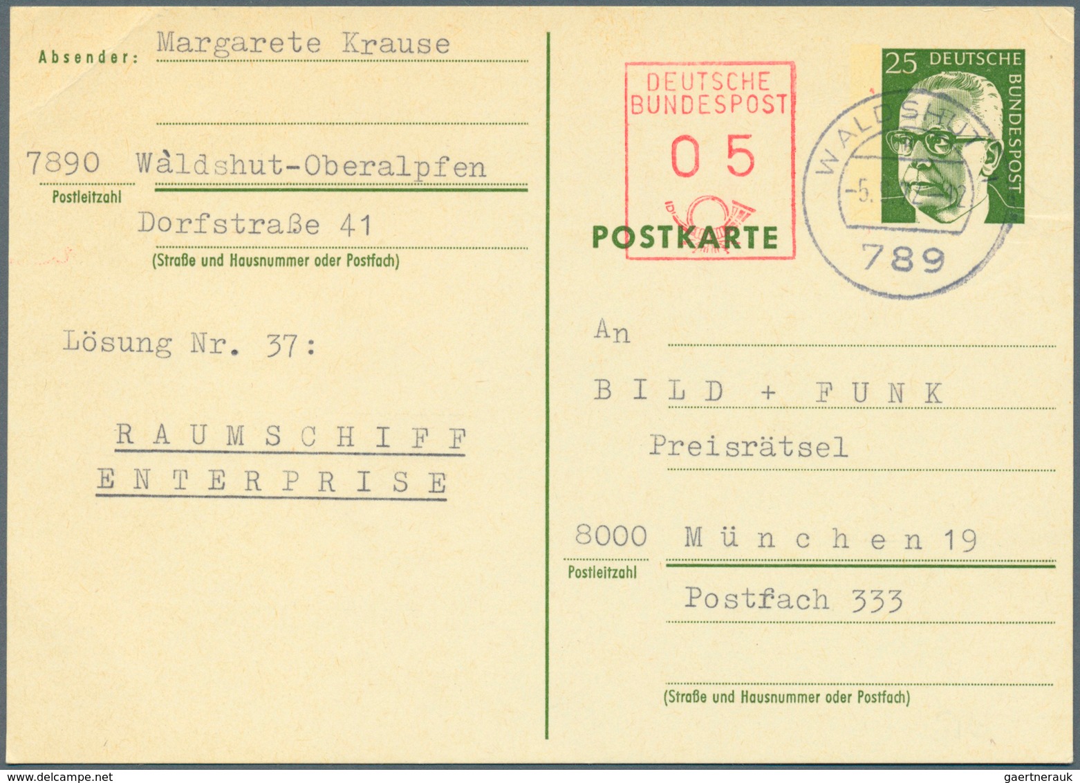 32841 Bundesrepublik - Ganzsachen: 1948/1972. Mit Bizone. Lohnende Sammlung Von 44 Postkarten Und LP-Faltb - Sonstige & Ohne Zuordnung