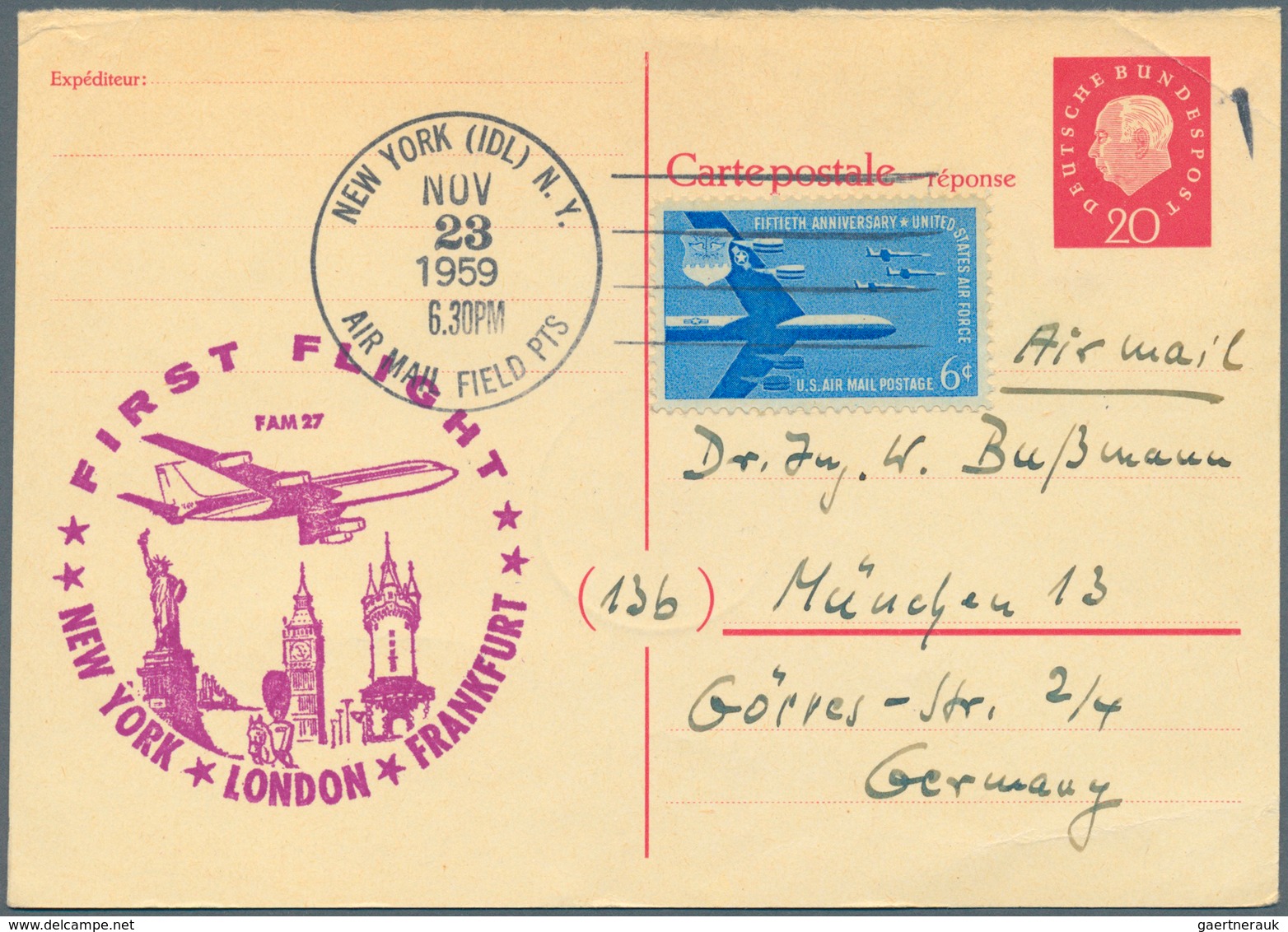 32841 Bundesrepublik - Ganzsachen: 1948/1972. Mit Bizone. Lohnende Sammlung von 44 Postkarten und LP-Faltb