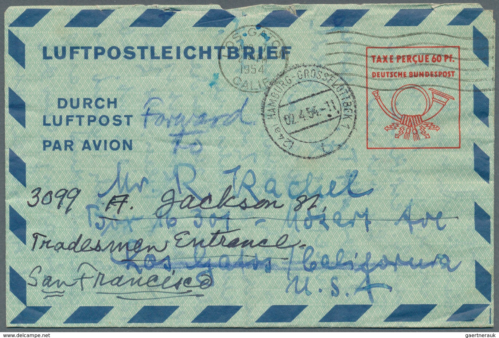 32844 Bundesrepublik - Ganzsachen: 1948/1953 (ca.), Mit Bizone. Posten Von Insgesamt 272 LUFTPOSTFALTBRIEF - Sonstige & Ohne Zuordnung