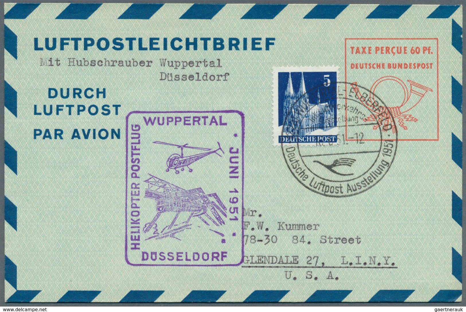 32844 Bundesrepublik - Ganzsachen: 1948/1953 (ca.), Mit Bizone. Posten Von Insgesamt 272 LUFTPOSTFALTBRIEF - Sonstige & Ohne Zuordnung