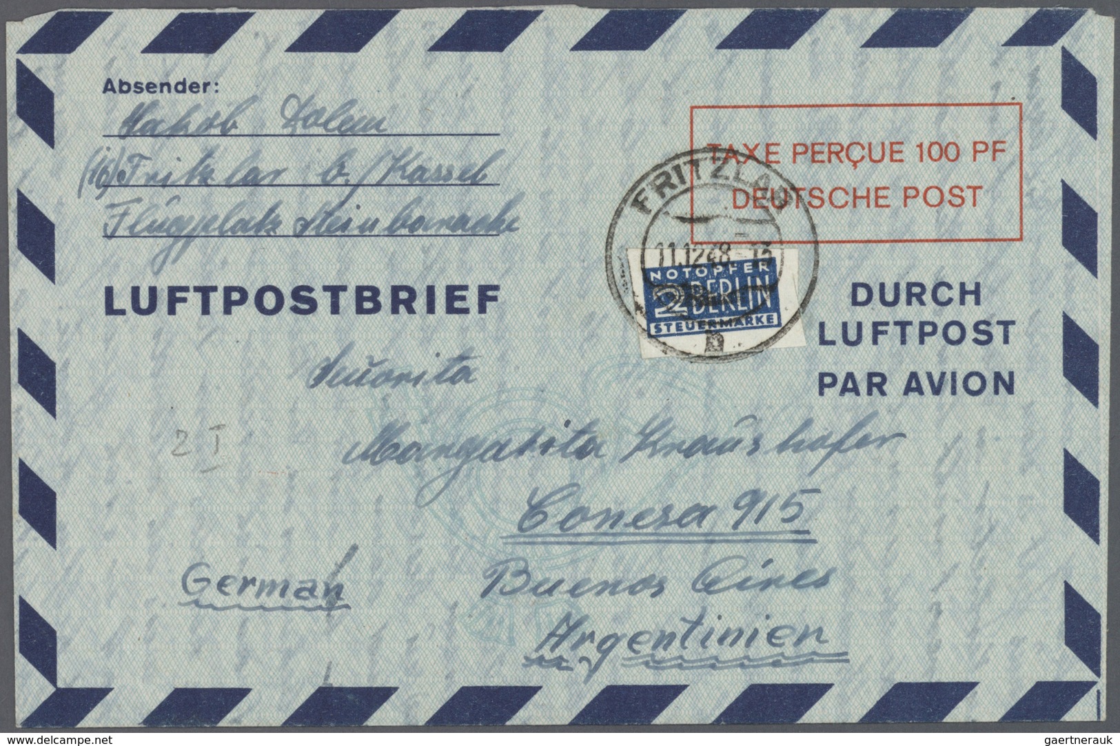 32846 Bundesrepublik - Ganzsachen: 1948/2011. Umfangreiche Sammlung Mit Einigen Hundert Karten, Luftpostle - Sonstige & Ohne Zuordnung
