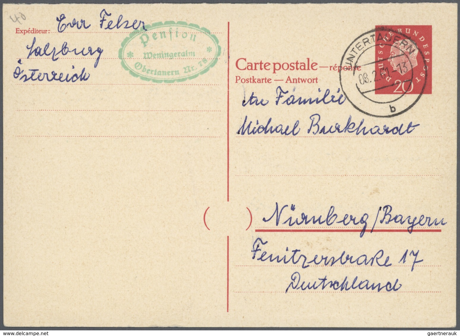 32846 Bundesrepublik - Ganzsachen: 1948/2011. Umfangreiche Sammlung Mit Einigen Hundert Karten, Luftpostle - Sonstige & Ohne Zuordnung