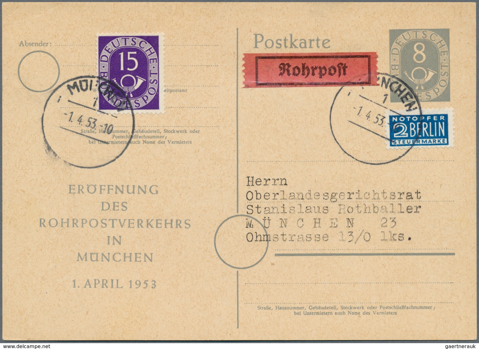 32853 Bundesrepublik - Ganzsachen: 1949/2000, Sammlung Der Amtlichen Ganzsachen Meist Ungebraucht In Alben - Sonstige & Ohne Zuordnung