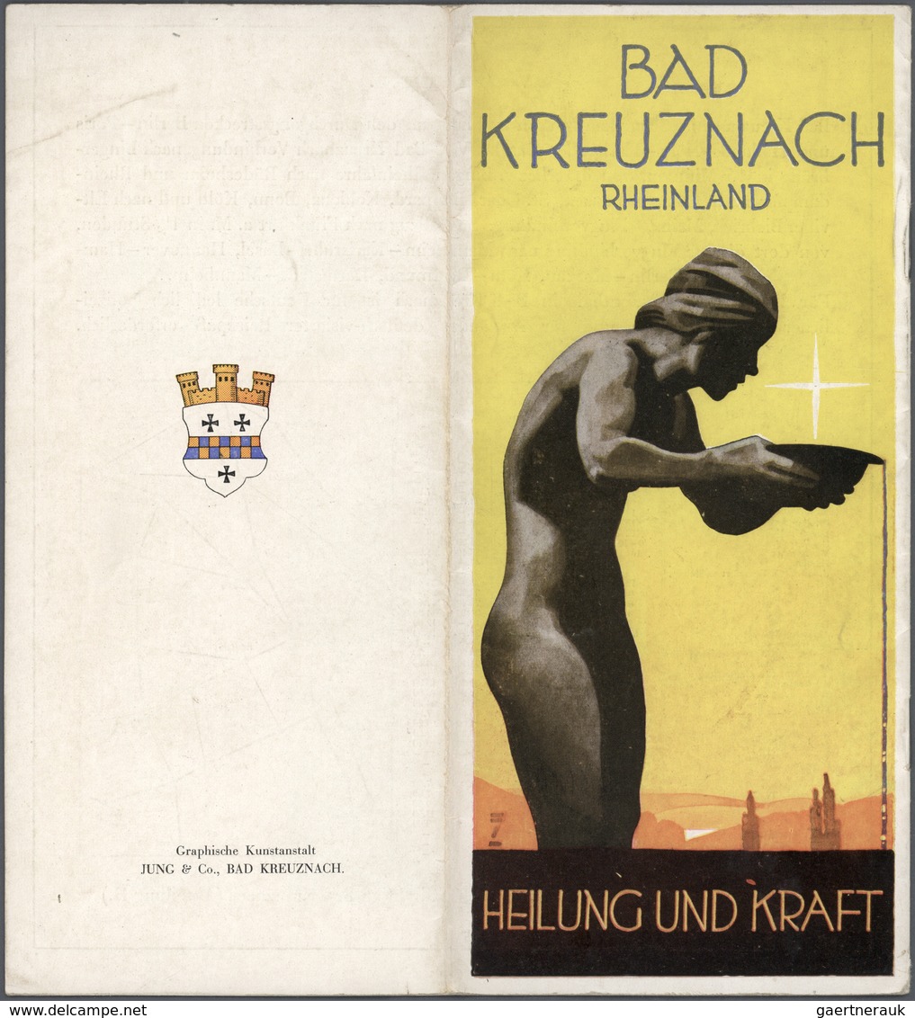 32903 Literatur: 1928, Werbebroschüre Für Das Radium-Solbad Kreuznach, Illustriert Und Signiert Von Ludwig - Sonstige & Ohne Zuordnung