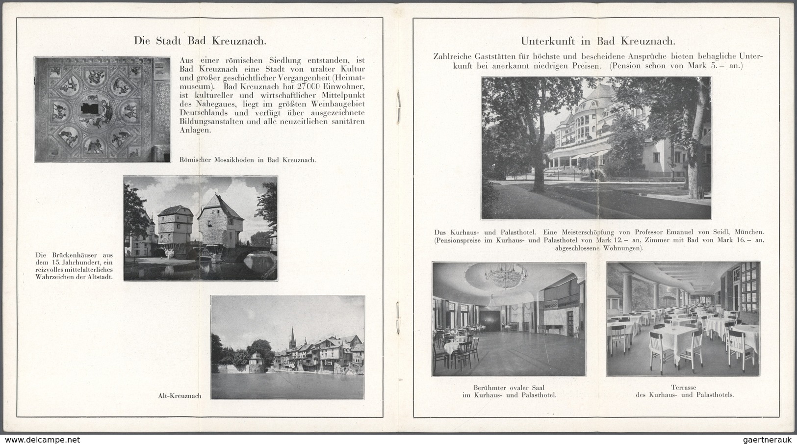 32903 Literatur: 1928, Werbebroschüre Für Das Radium-Solbad Kreuznach, Illustriert Und Signiert Von Ludwig - Andere & Zonder Classificatie