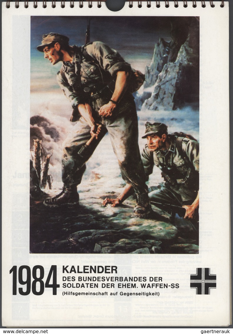 32906 Literatur: 1938/1991, Sechs Propagandakalender. Darunter HJ Kalender Von 1938 Fridericus II Leichte - Sonstige & Ohne Zuordnung