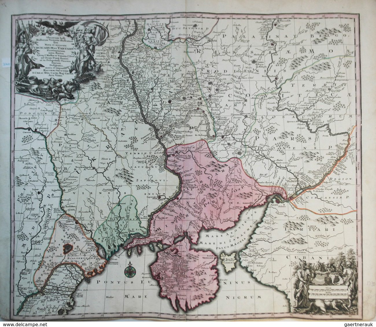 32937 Landkarten Und Stiche: Matthias Seutter Ca. 1740 "Theatrum Belli Russorum Victoriis Illustrata Sive - Aardrijkskunde
