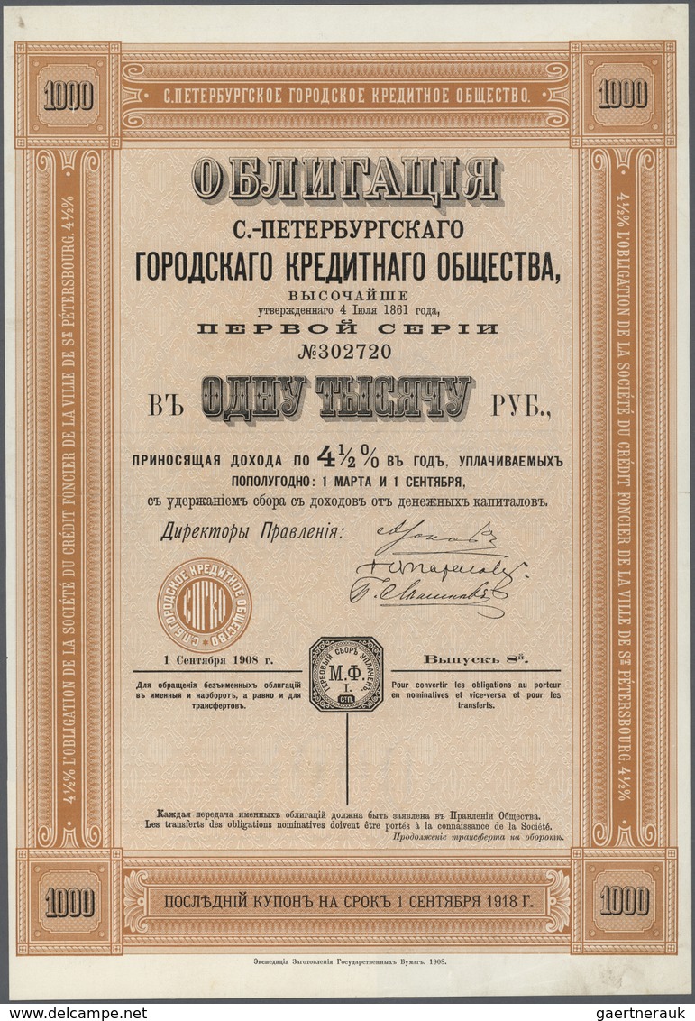 32972 Varia (im Briefmarkenkatalog): collectors book with very large sized Russian Birth certificates (5 p