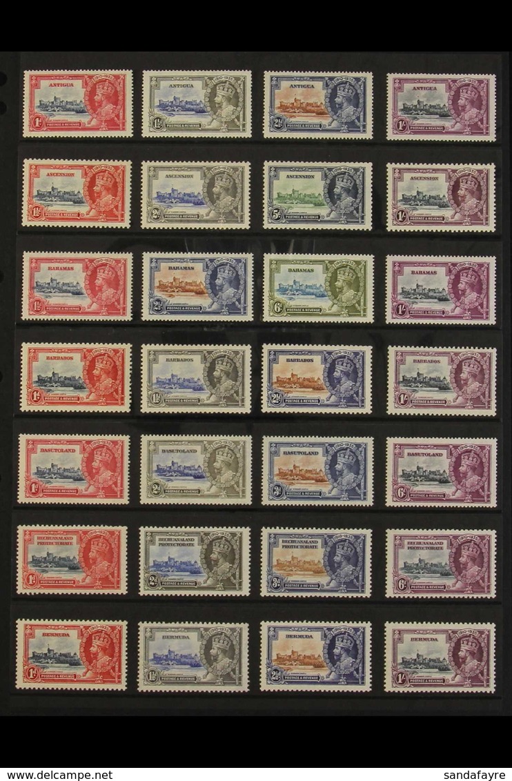 1935 SILVER JUBILEE OMNIBUS.  The Entire 1935 Silver Jubilee Set Complete Apart From The Egypt Br. Forces Stamp, All Ver - Autres & Non Classés