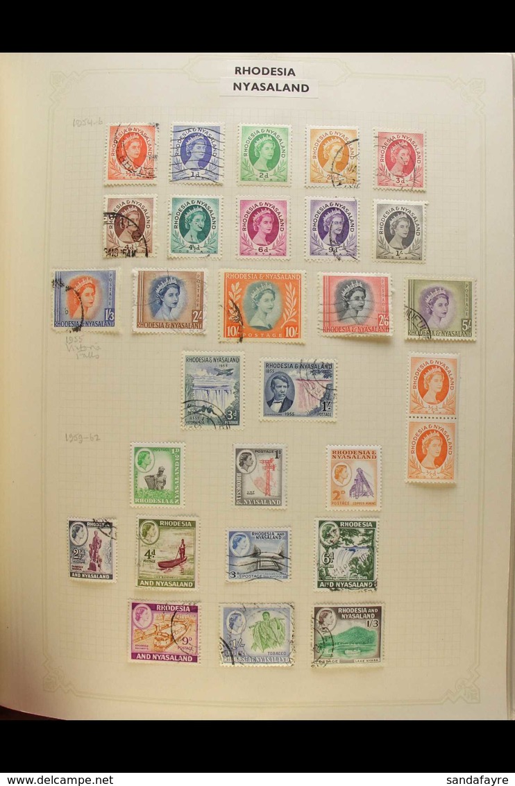 BRITISH AFRICA  MINT & USED COLLECTION In An Album, We See ranges Of Malawi, Morocco Agencies Spanish Currency 1937-52 S - Otros & Sin Clasificación