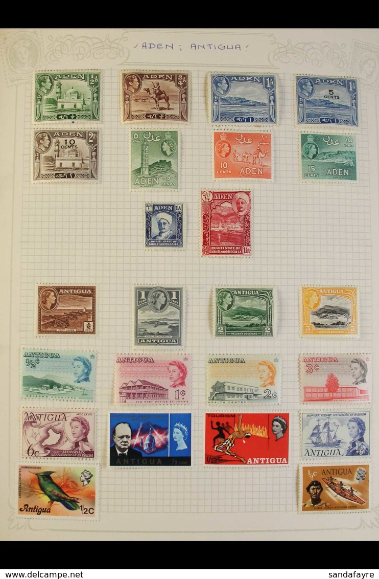 WORLD ALL DIFFERENT COLLECTION  Late 19th Century To 2000's Mint & Used Stamps In Three Albums, We See Aden Through To Z - Otros & Sin Clasificación