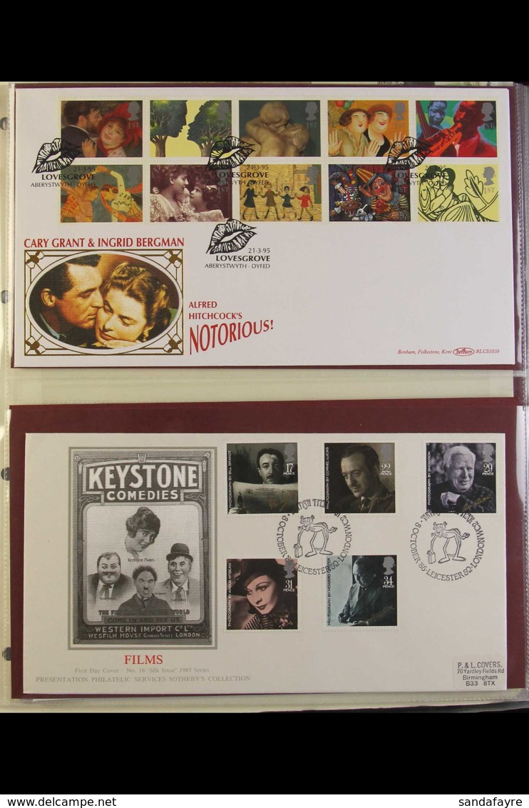 "FILM AND TELEVISION" COVERS COLLECTION  1982-2005 Collection Of (mostly) Great Britain Commemorative And First Day Cove - Non Classés