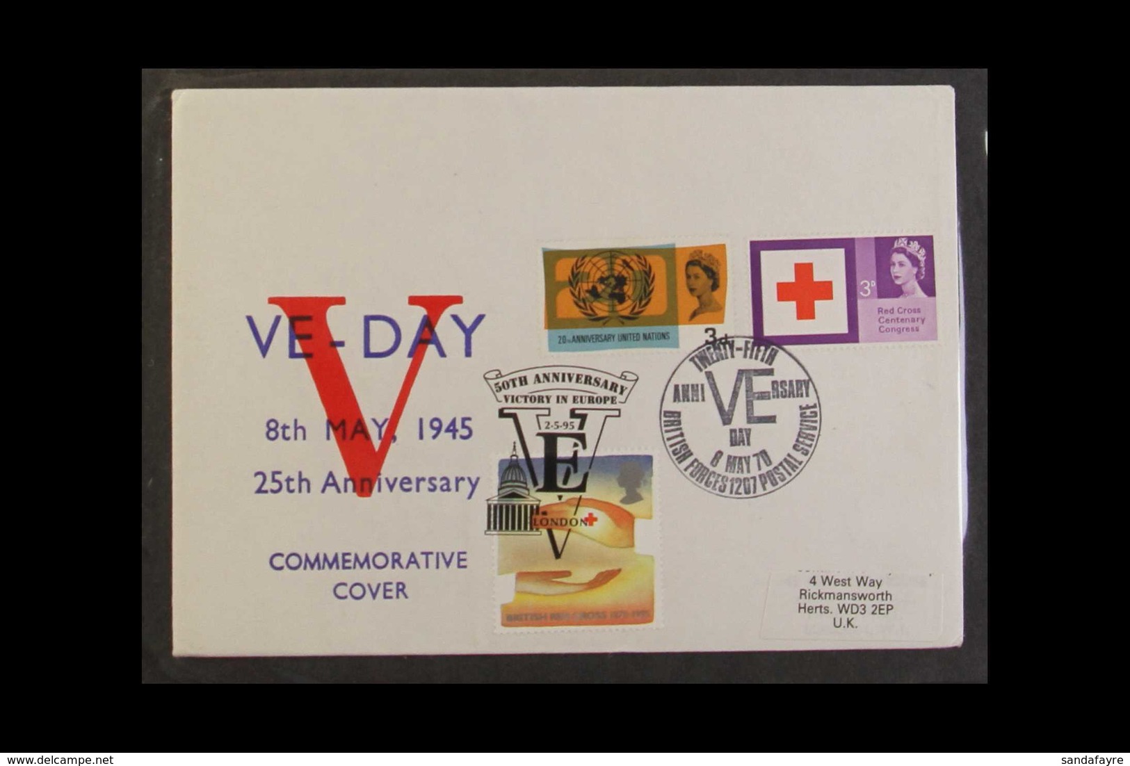 "VE" DAY COVERS COLLECTION  1995 50th Anniversary Of Victory In Europe (VE) Day Collection Of Great Britain Special Comm - Non Classés