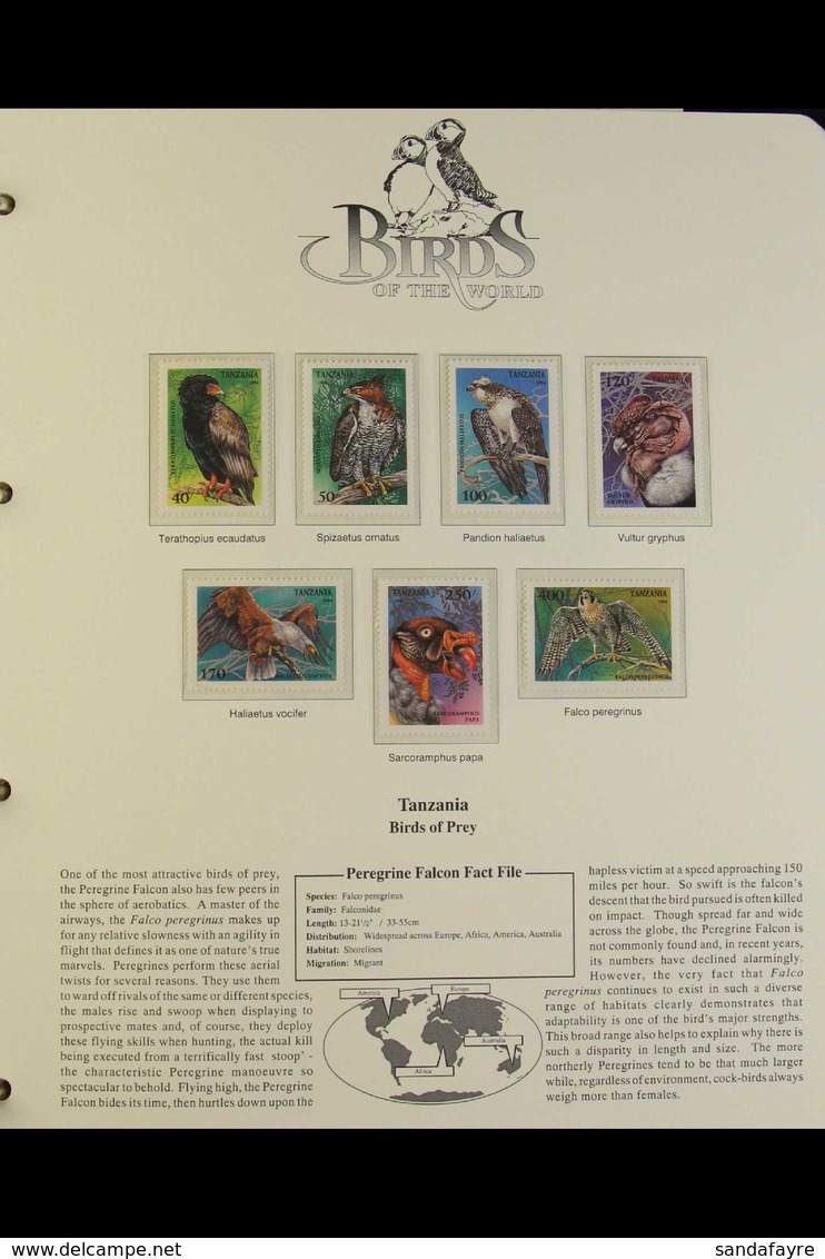 BIRDS OF THE WORLD  1980's To 1990's World Thematic Collection Of Never Hinged Mint Stamps, Plus Covers And Cards, Prese - Zonder Classificatie