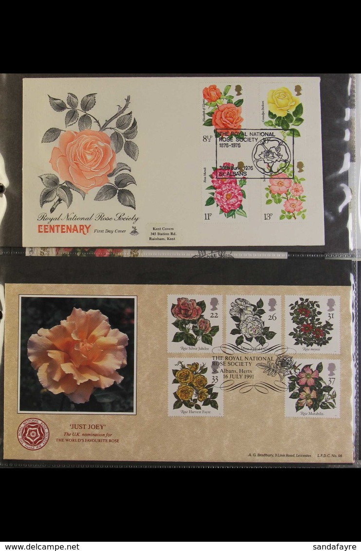 FLOWERS ON STAMPS AND COVERS COLLECTION  1967-2004 World Thematic Collection Of Mint And Used Stamps Plus A Good Range O - Non Classificati