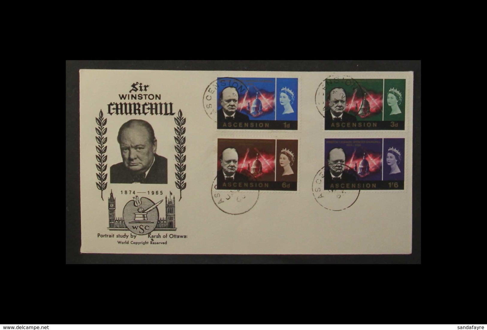 SIR WINSTON CHURCHILL  1965-2005 Collection Of Great Britain And British Commonwealth Commemorative And First Day Covers - Non Classés