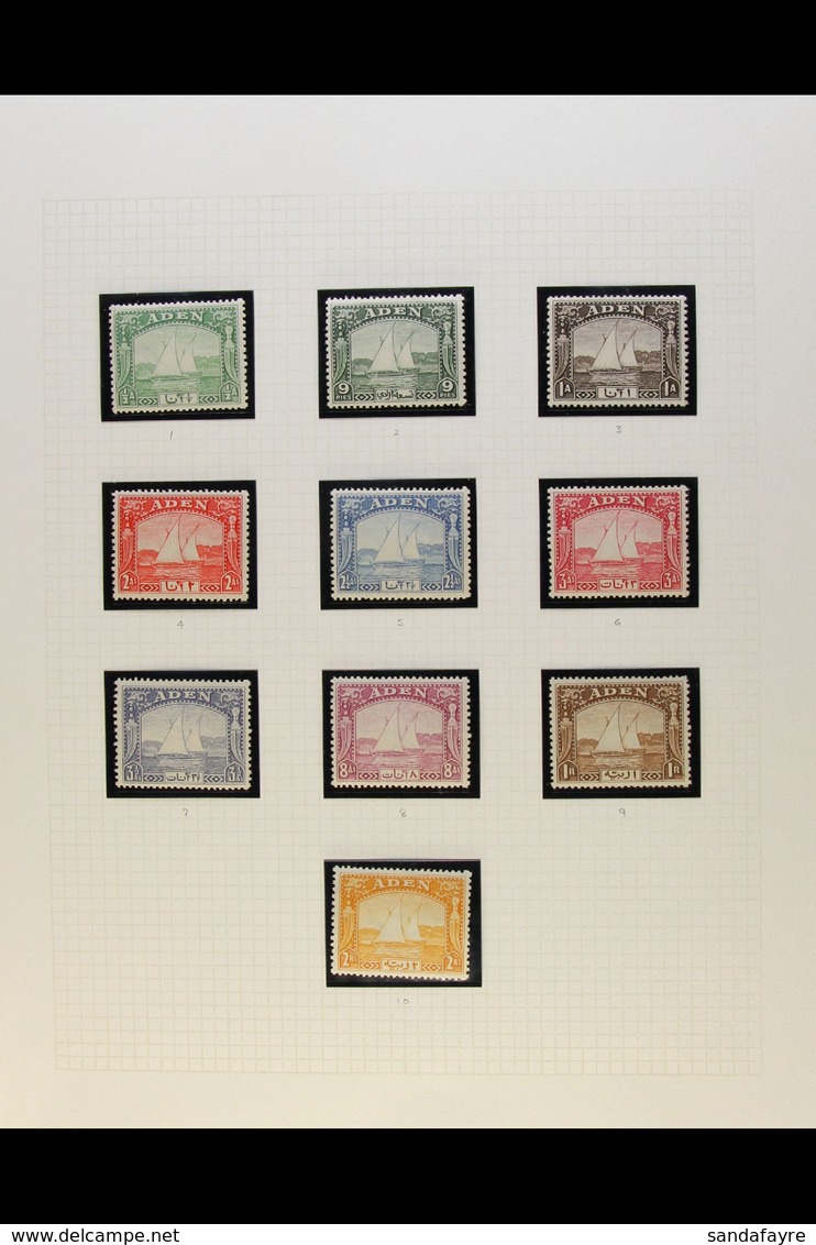 1937-51 VERY FINE MINT COLLECTION  An All Different Collection Of King George VI Issues With A High Level Of Completion  - Aden (1854-1963)