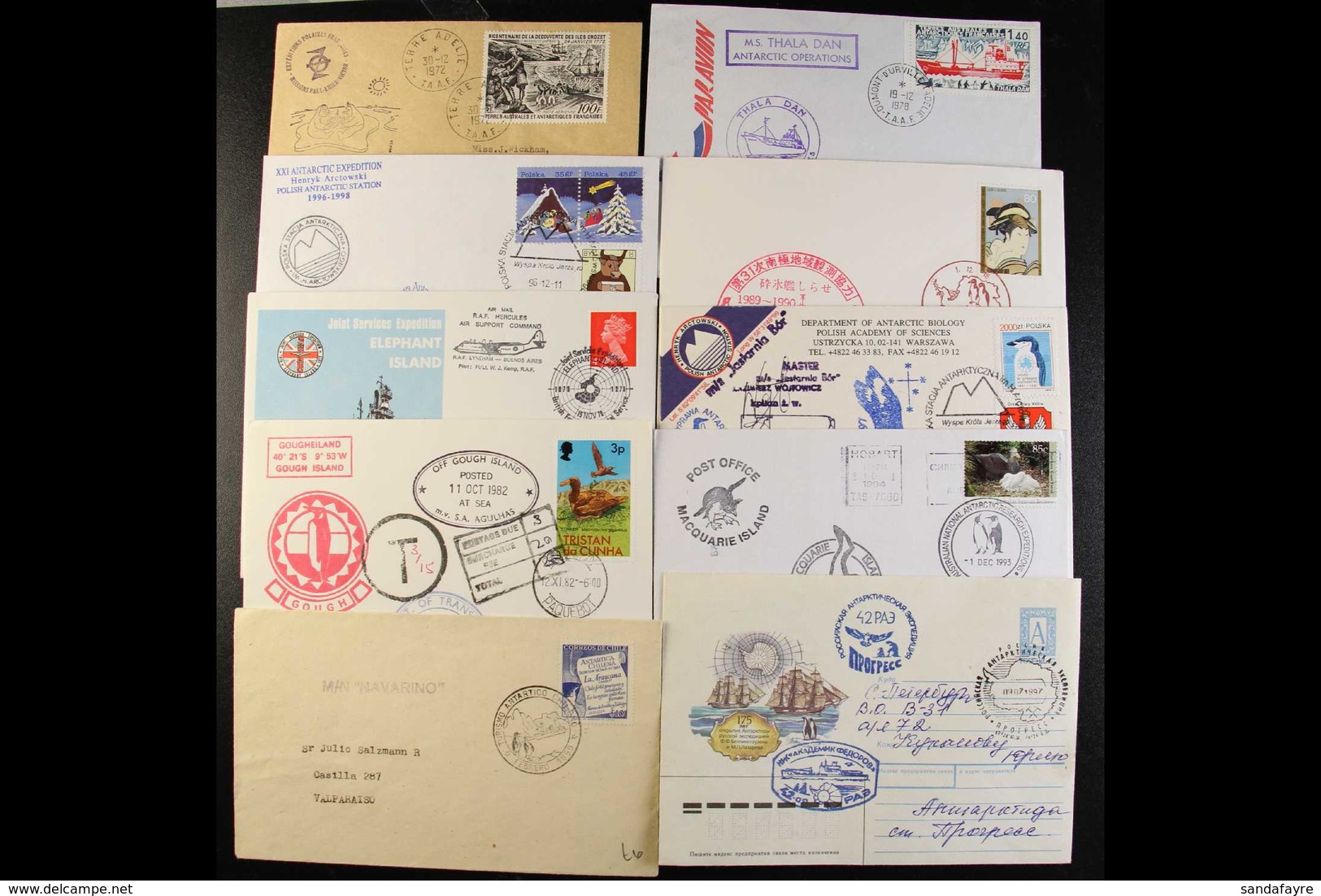 ANTARCTIC COVERS  1952-2014 Interesting World All Different Collection Of Covers With Various Special Expeditions, Ships - Sonstige & Ohne Zuordnung