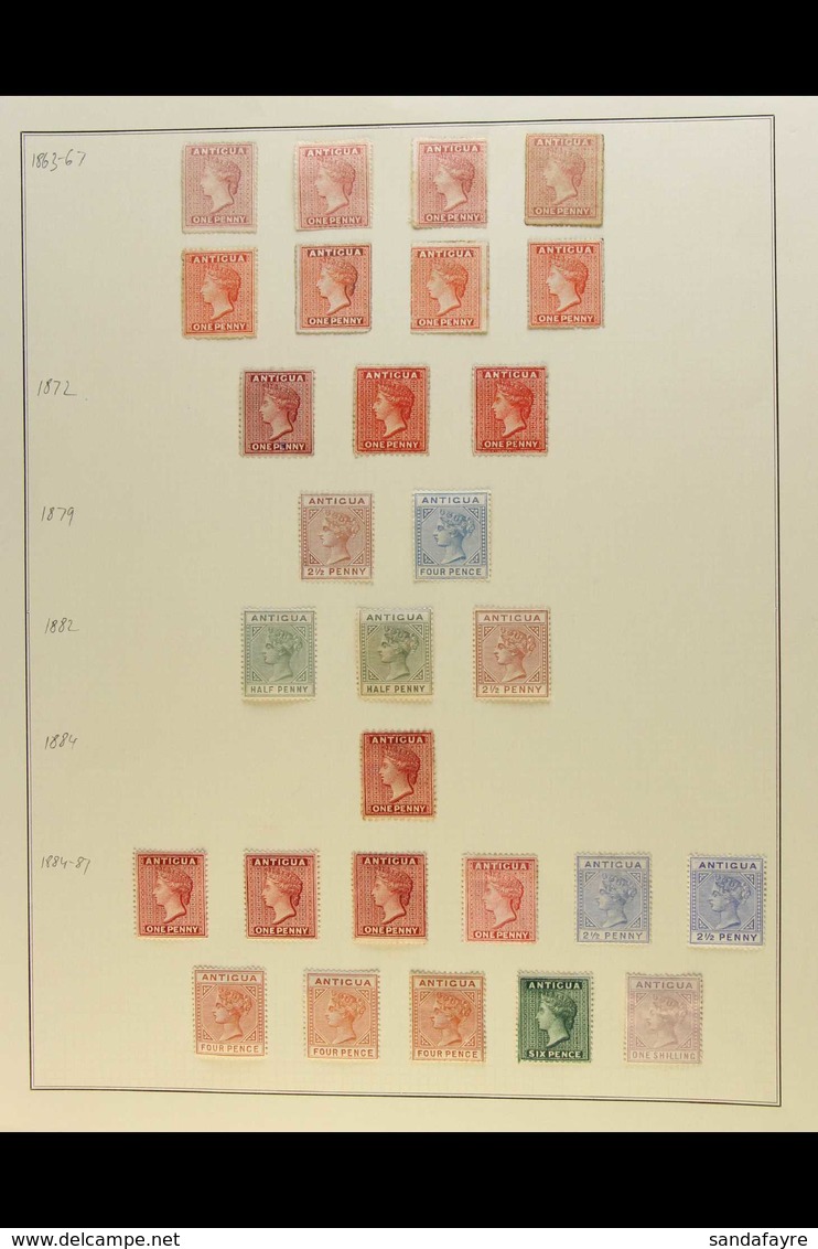 1863-1887 BRIGHT MINT COLLECTION  Superb Range Of Chiefly Mint No Gum Queen Victoria Issues Incl 1863-67 1d Rosy Mauve U - Altri & Non Classificati