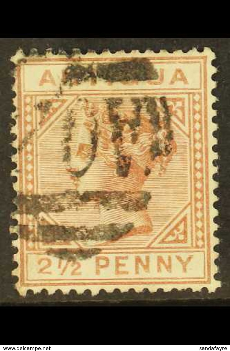 1882  2½d Red-brown Wmk Crown CA, With The LARGE "2" IN "2½" WITH SLANTING FOOT, SG 22b, Used With The Variety Clear, Fu - Otros & Sin Clasificación