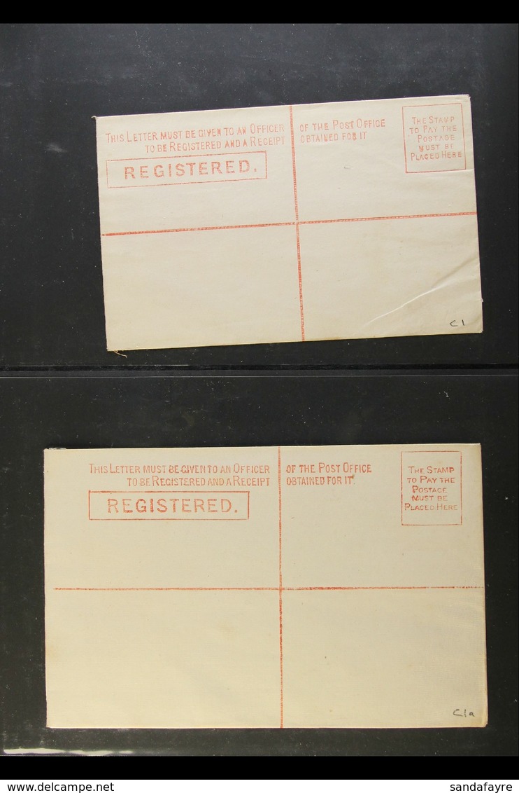 NEW SOUTH WALES  POSTAL STATIONERY 1880-1898 Fine Unused All Different Collection Of REGISTERED ENVELOPES. Strongly Repr - Otros & Sin Clasificación