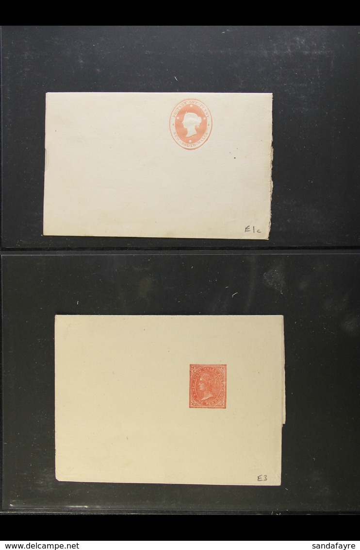 NEW SOUTH WALES  POSTAL STATIONERY 1864-1906 Fine Unused All Different Collection Of WRAPPERS. Strongly Represented From - Otros & Sin Clasificación