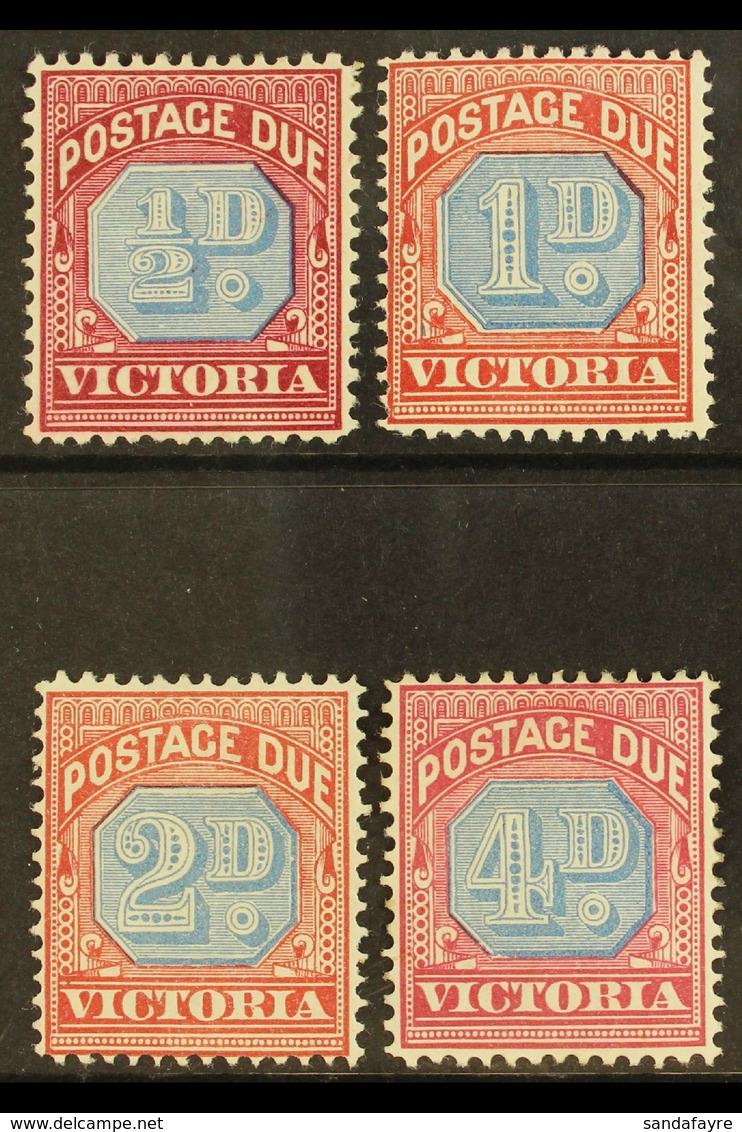 VICTORIA  POSTAGE DUES 1890 ½d, 1d, 2d, And 4d All Listed Shades, SG D1a/D4a, Fine Mint. (4 Stamps) For More Images, Ple - Autres & Non Classés