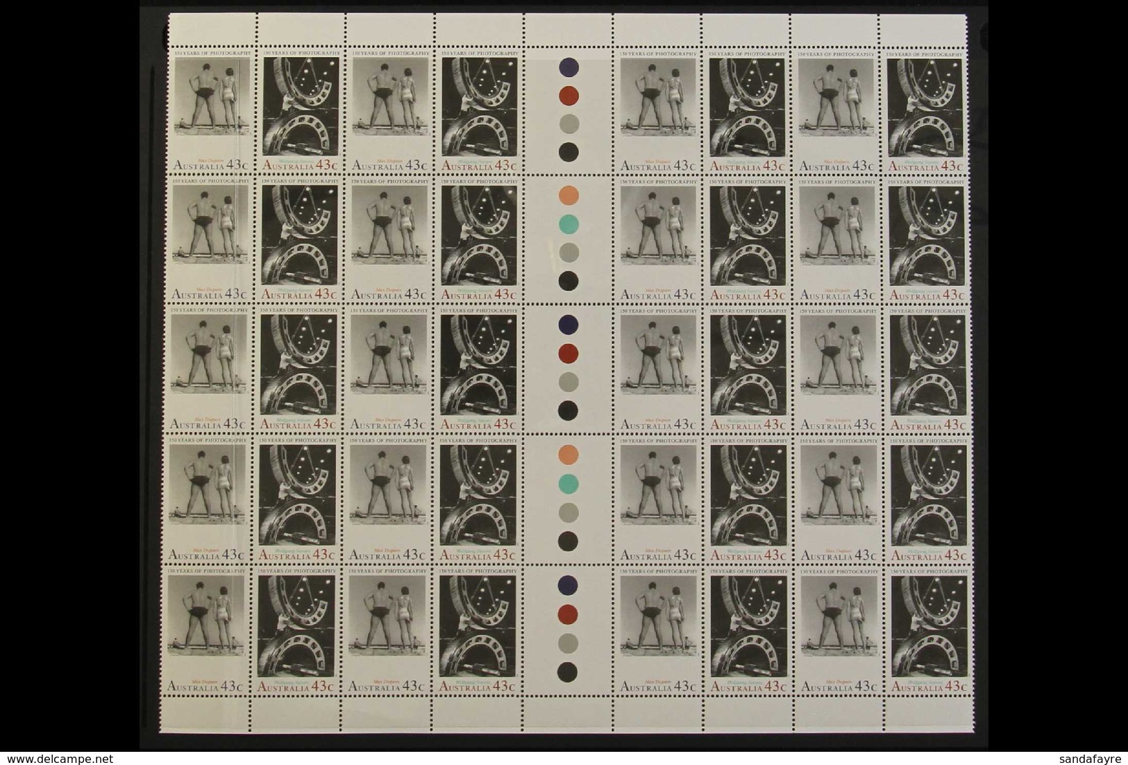 1991  150 Years Of Photography Set, SG 1291/94 As Never Hinged Mint Multiples Including 43c Horizontal Pairs Gutter Bloc - Other & Unclassified