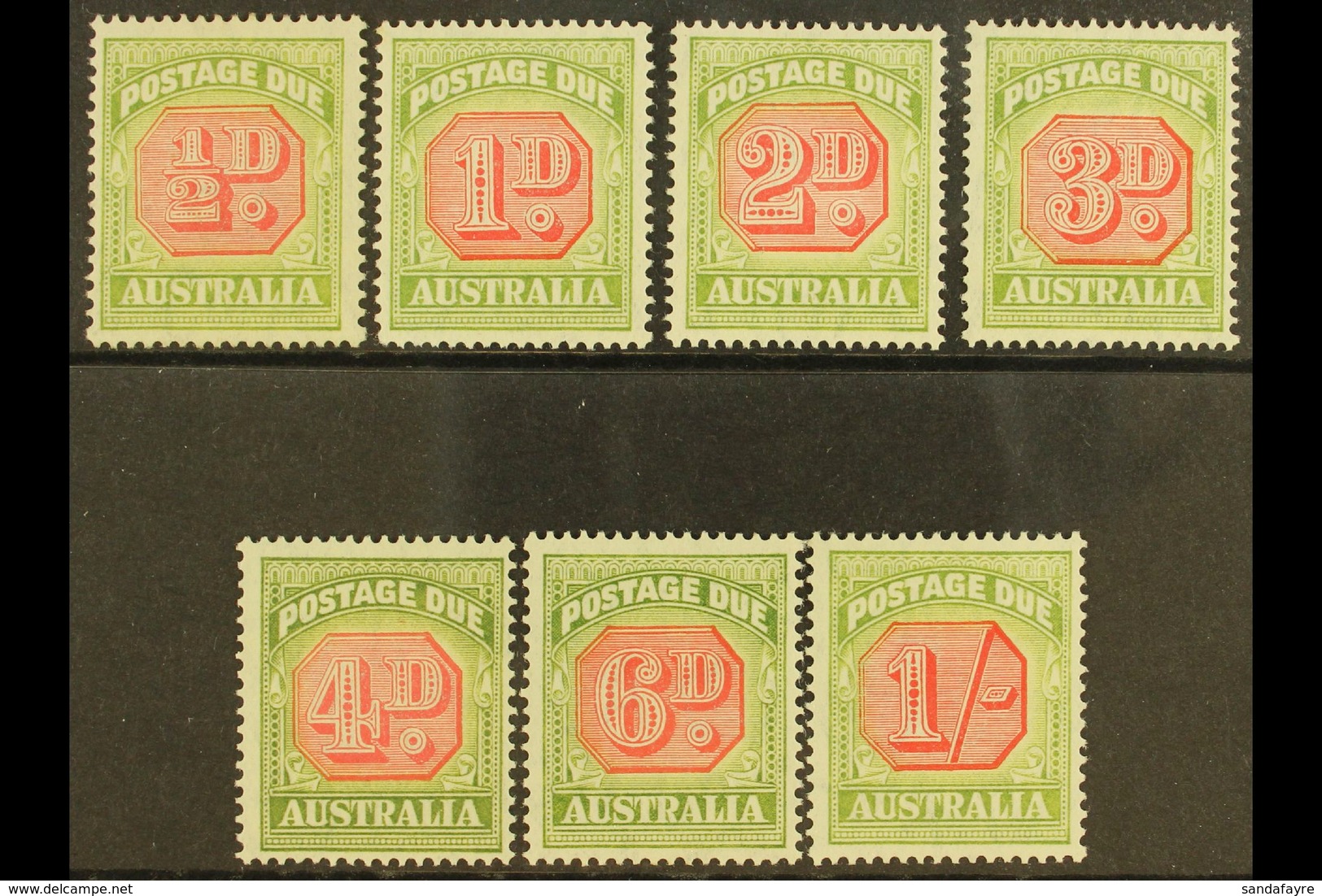 POSTAGE DUE  1938 Complete Set, SG D112/D118, Very Fine Mint. (7 Stamps) For More Images, Please Visit Http://www.sandaf - Other & Unclassified