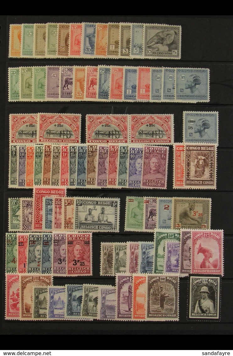 CONGO  1923-60 Very Fine Mint Collection, Virtually Complete Incl. 1923 Set, 1928 Stanley Set, 1930 Set, 1931 Surcharges - Andere & Zonder Classificatie