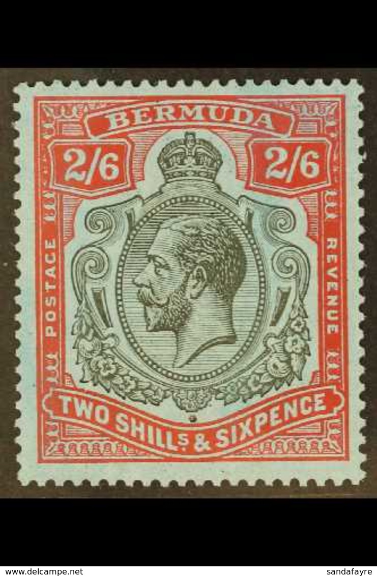 1924-32  2s.6d Black And Carmine On Pale Blue, SG 89, Fine Never Hinged Mint. For More Images, Please Visit Http://www.s - Bermuda