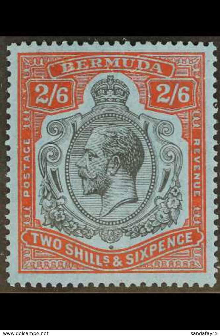 1924-32  2s6d Black & Carmine Red/deep Grey Blue, SG 89i, Very Fine Mint For More Images, Please Visit Http://www.sandaf - Bermuda