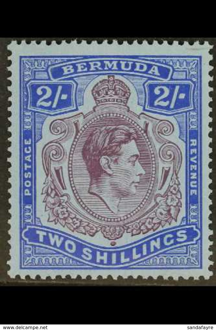 1938-53  2s Deep Reddish Purple & Ultramarine/grey Blue, SG 116a, Never Hinged Mint For More Images, Please Visit Http:/ - Bermuda