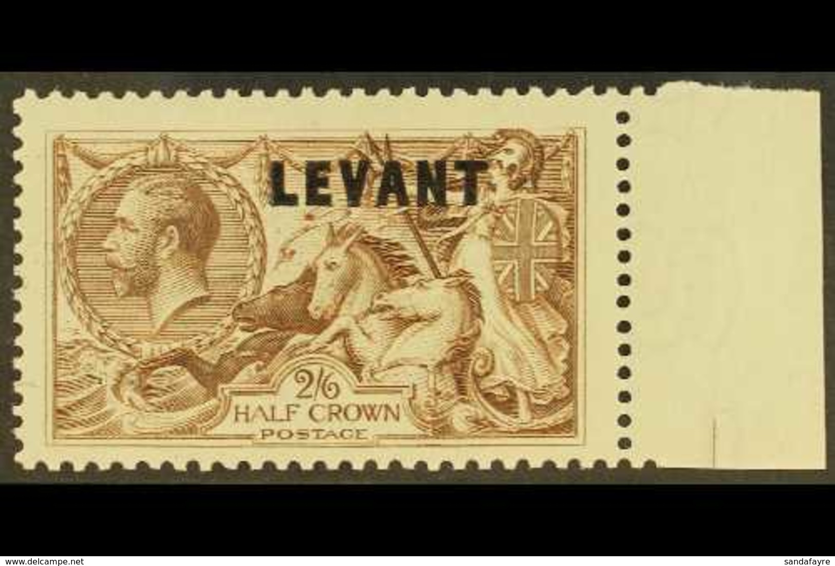 BRITISH CURRENCY    1921 2s6d Chocolate Brown, SG L24, Never Hinged Mint For More Images, Please Visit Http://www.sandaf - Brits-Levant