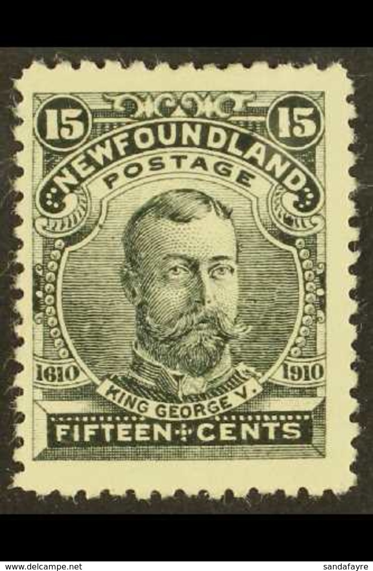 1910  15c Black KGV, Perf 12, SG 105, Very Fine Mint. For More Images, Please Visit Http://www.sandafayre.com/itemdetail - Other & Unclassified