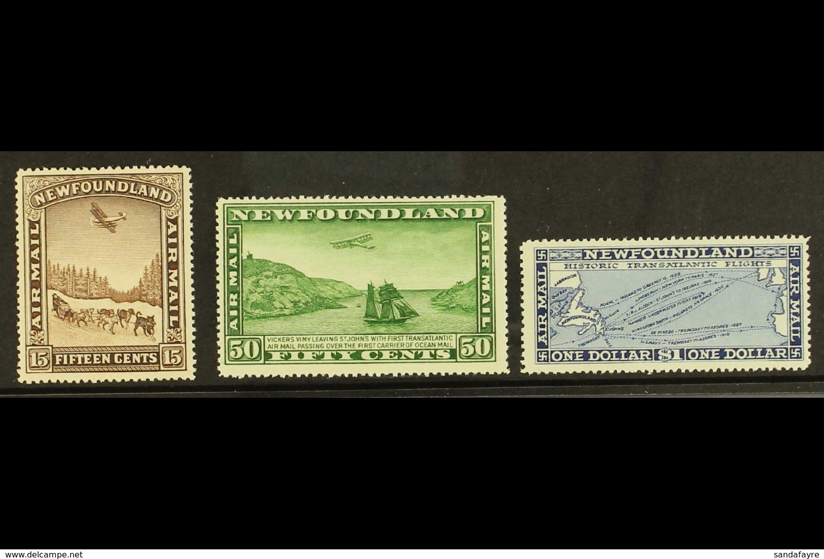 1931  Air Set Without Watermark, SG 192/4, Very Fine Lightly Hinged Mint (3 Stamps) For More Images, Please Visit Http:/ - Otros & Sin Clasificación