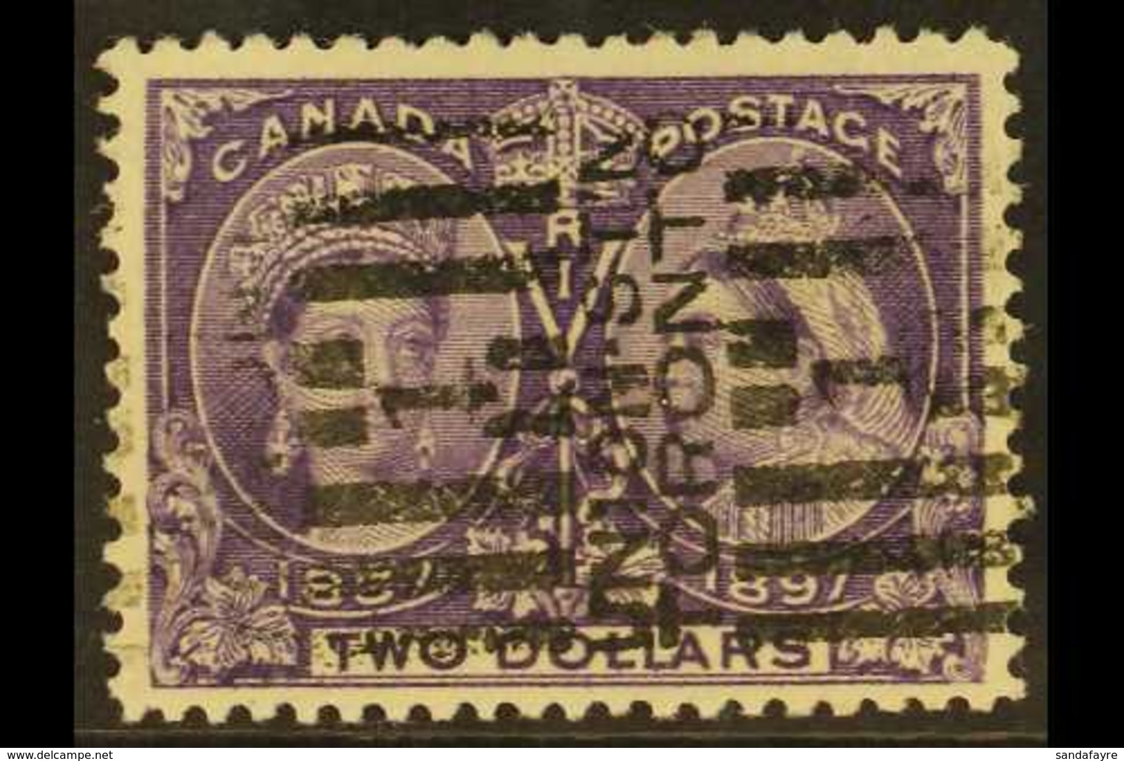 1897  $2 Deep Violet, SG 137, Good Used With Toronto Roller Cancel For More Images, Please Visit Http://www.sandafayre.c - Andere & Zonder Classificatie