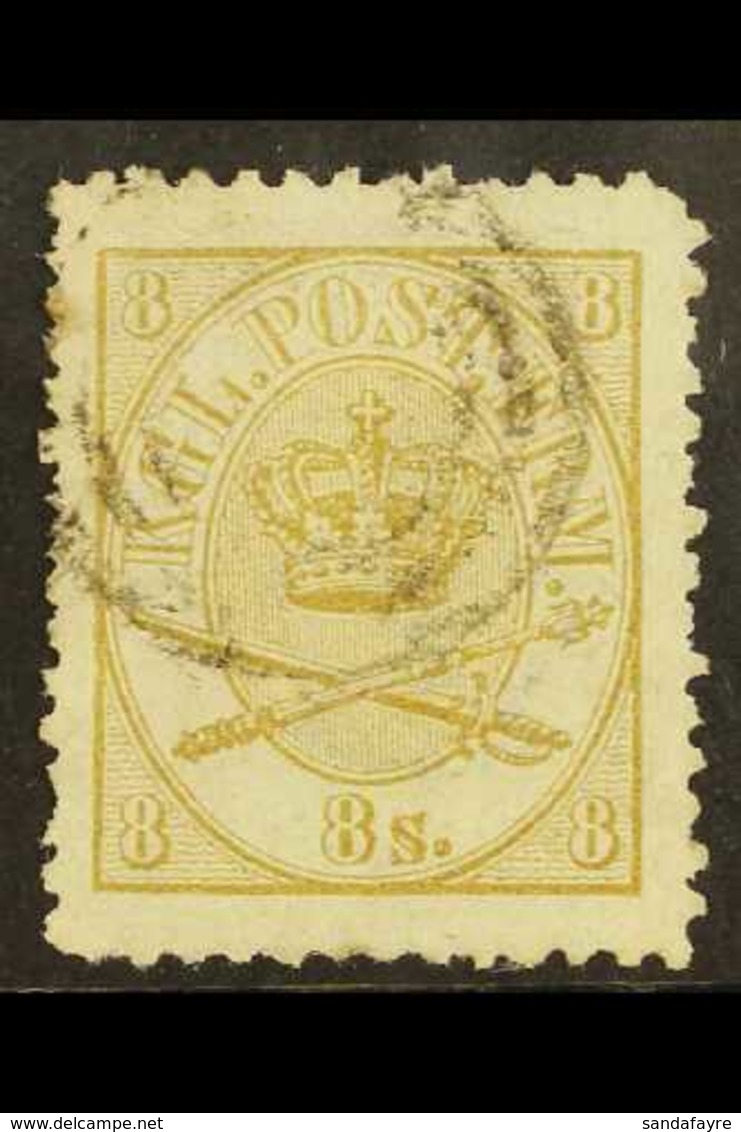 1864-70  8sk Olive-bistre, Perf.12½, Facit 18, SG 33, Lightly Used, Few Blunt Perfs, SG Cat.£500 For More Images, Please - Altri & Non Classificati