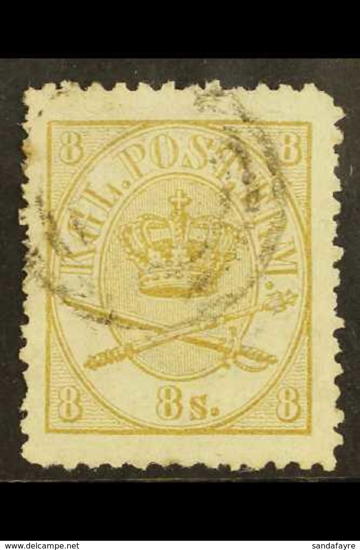 1864-70  8sk Olive-bistre, Perf.12½, Facit 18, SG 33, Lightly Used, Few Blunt Perfs, SG Cat.£500 For More Images, Please - Sonstige & Ohne Zuordnung